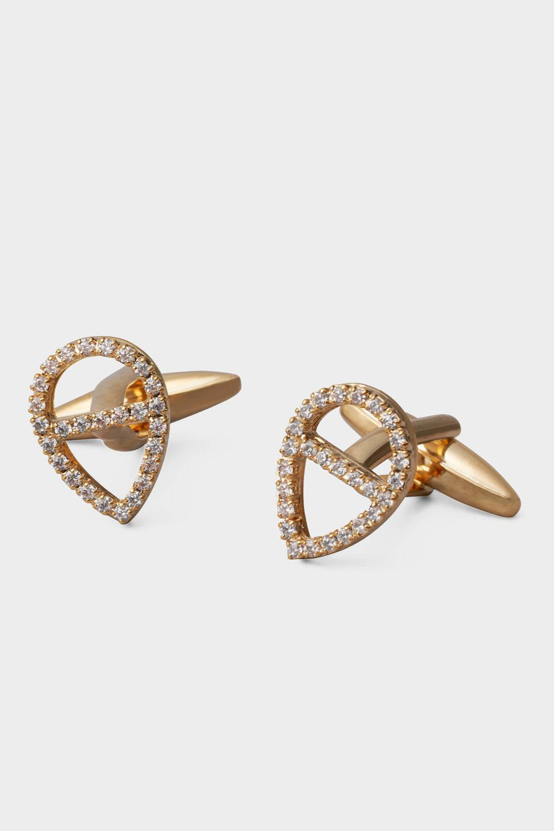 Swarovski Pear Shape Cufflinks.