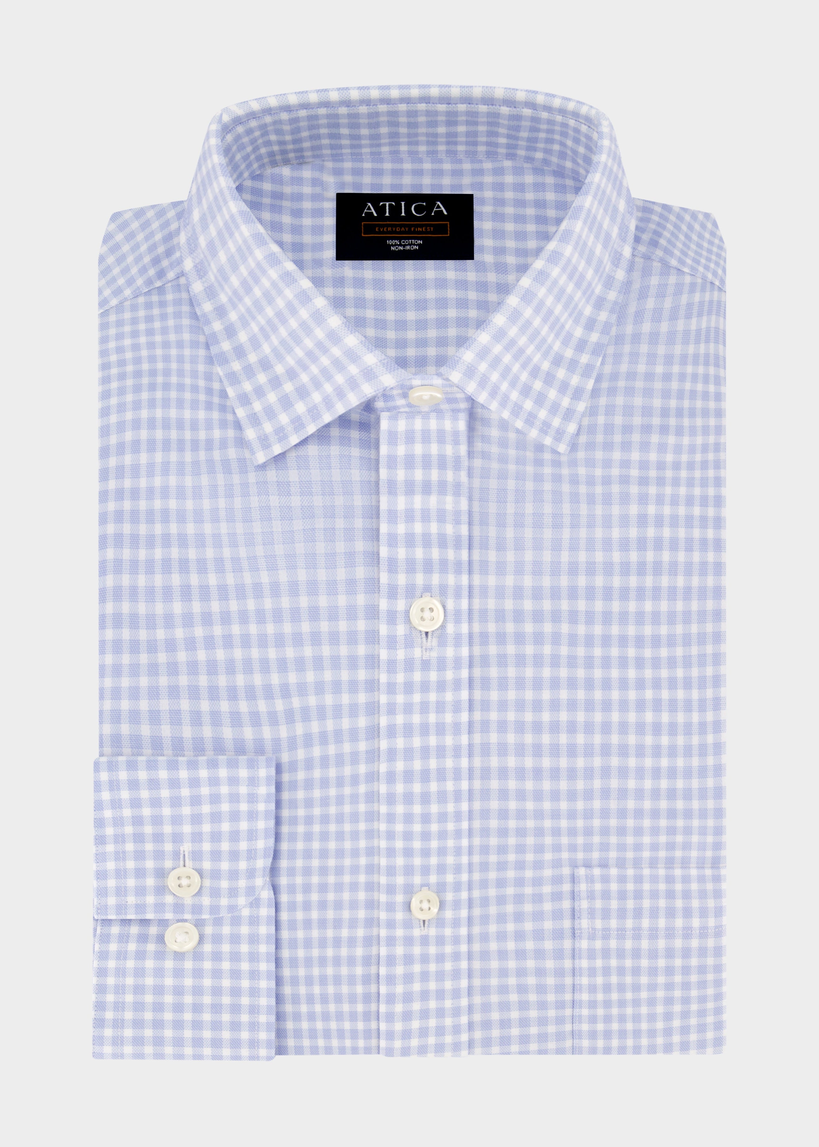 EVERYDAY Light Blue Gingham Shirt.