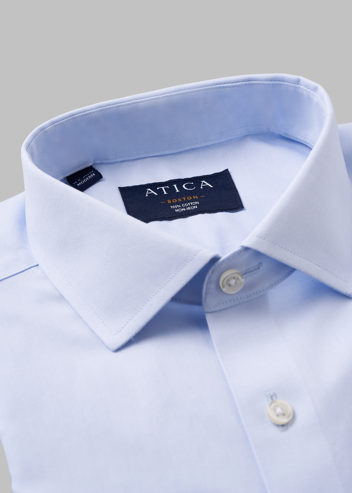 Boston Light Blue Pinpoint Shirt.