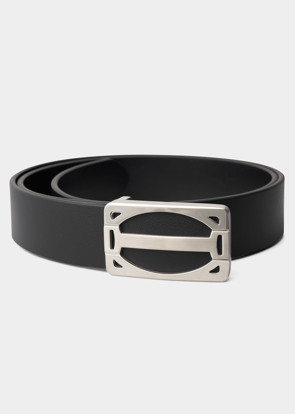 Vintage Silver Buckle- Adjustable Black Leather Belt SUOSDEY Western Skinny Leather Belts for Women Adjustable  main image 2