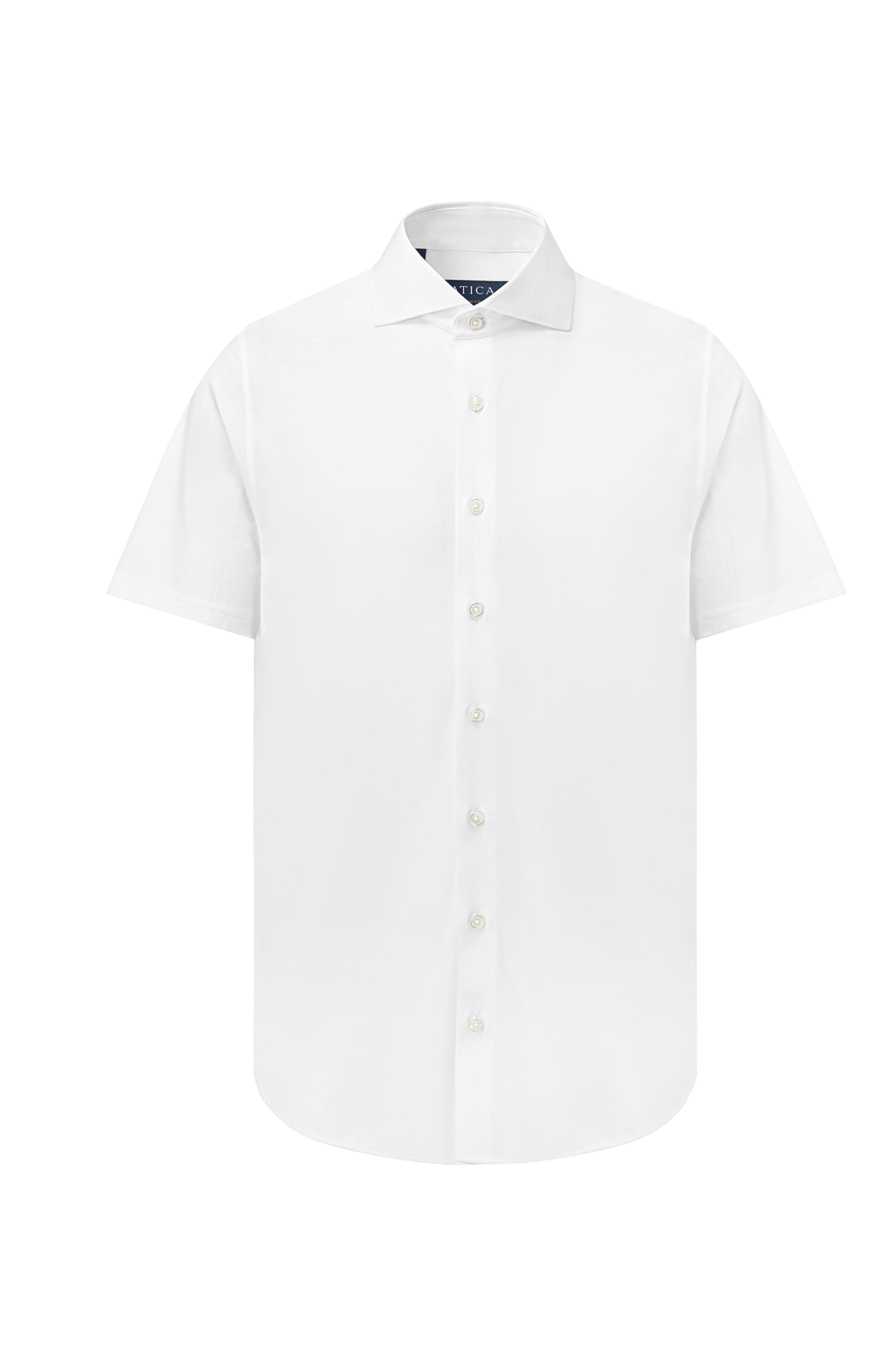 Tokyo Short Sleeve Knit Shirt White - Atica Man
