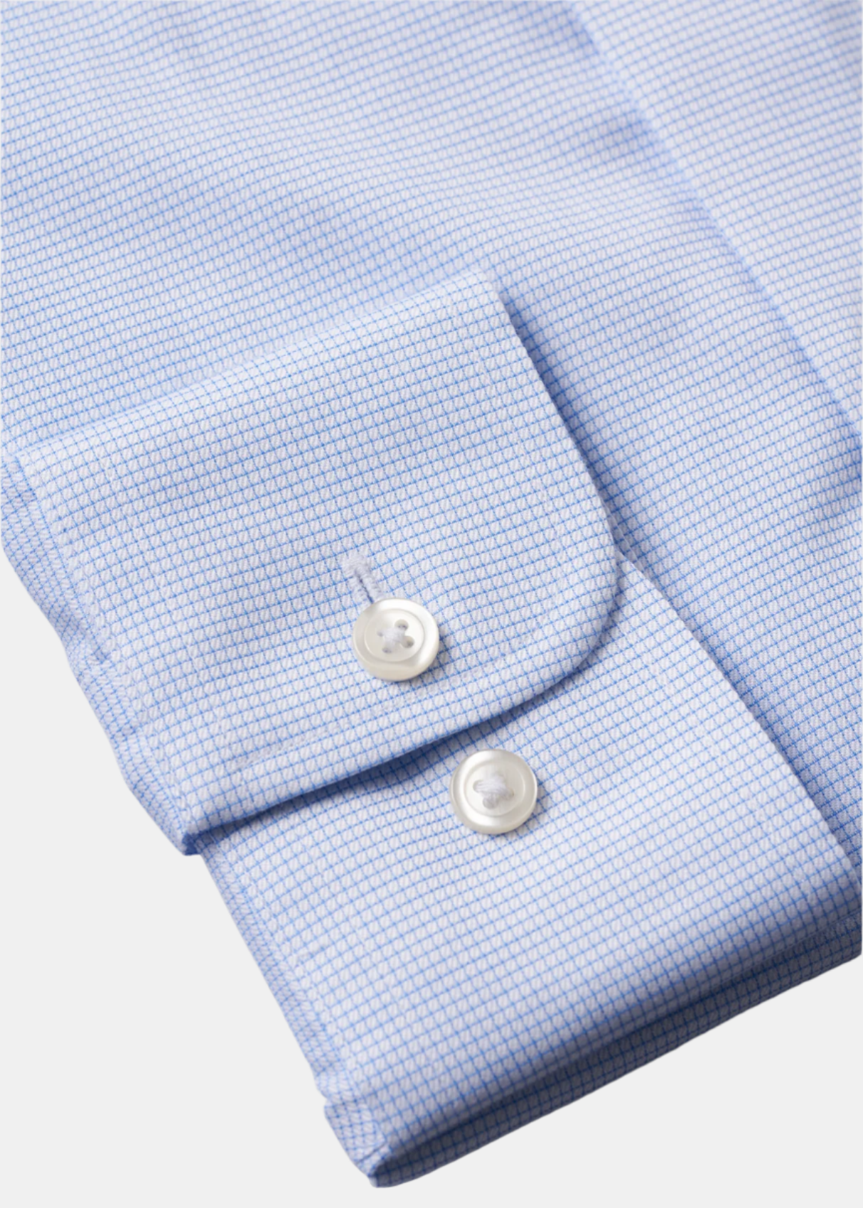 Greenwich Light Blue Grid Shirt.