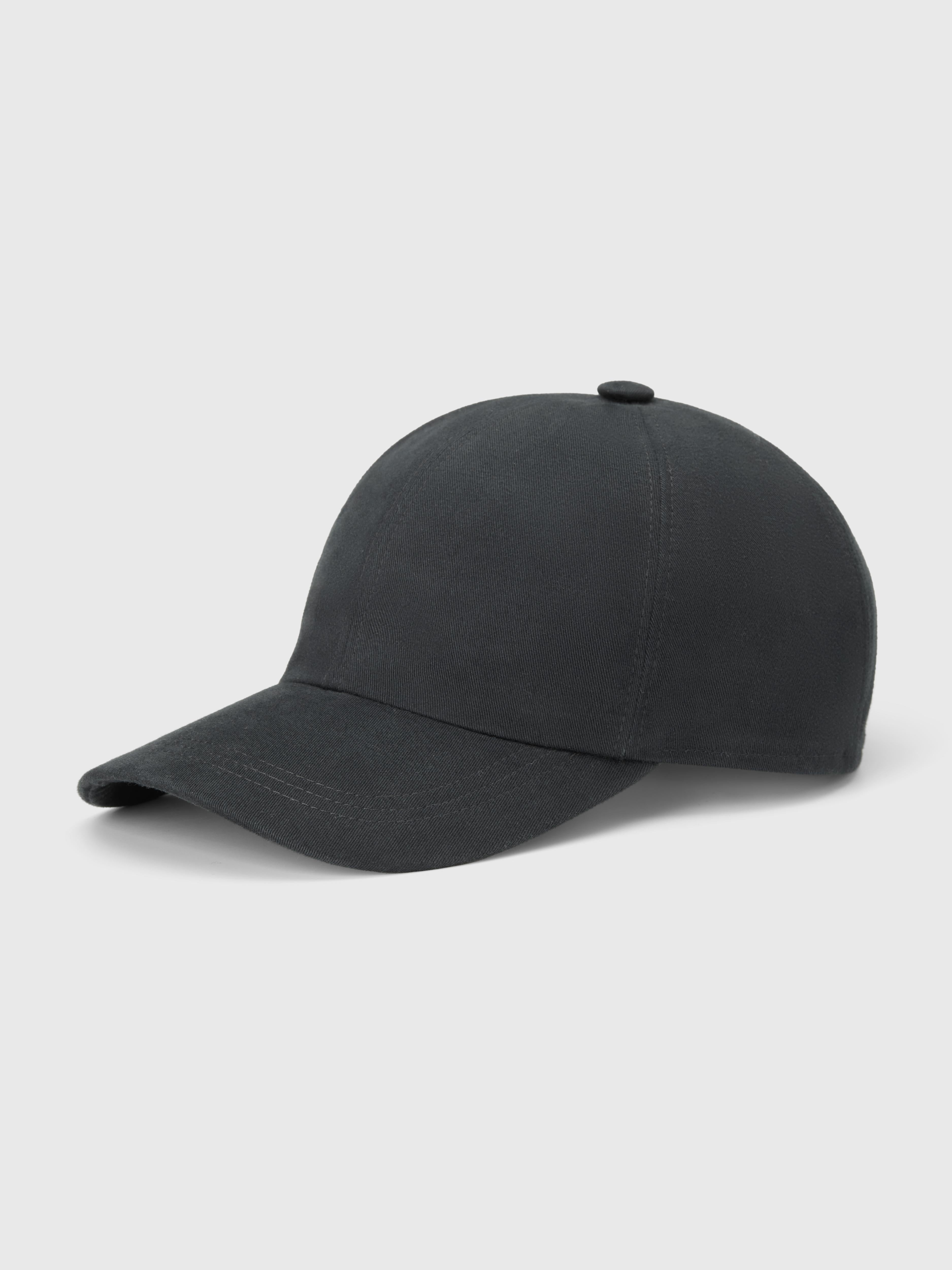 Black Drill Baseball Cap - Atica Man
