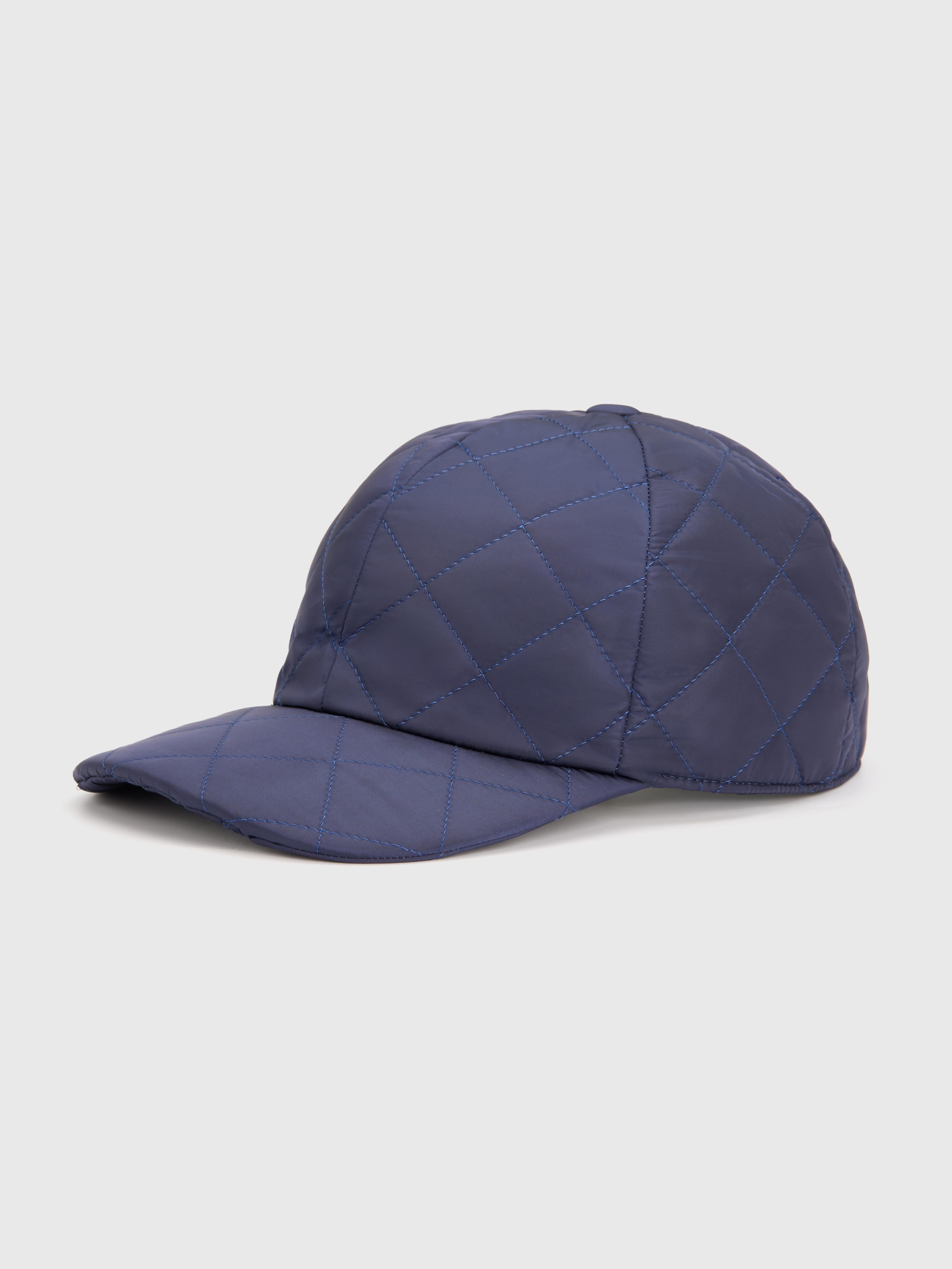 Navy Quilted Loft Cap - Atica Man