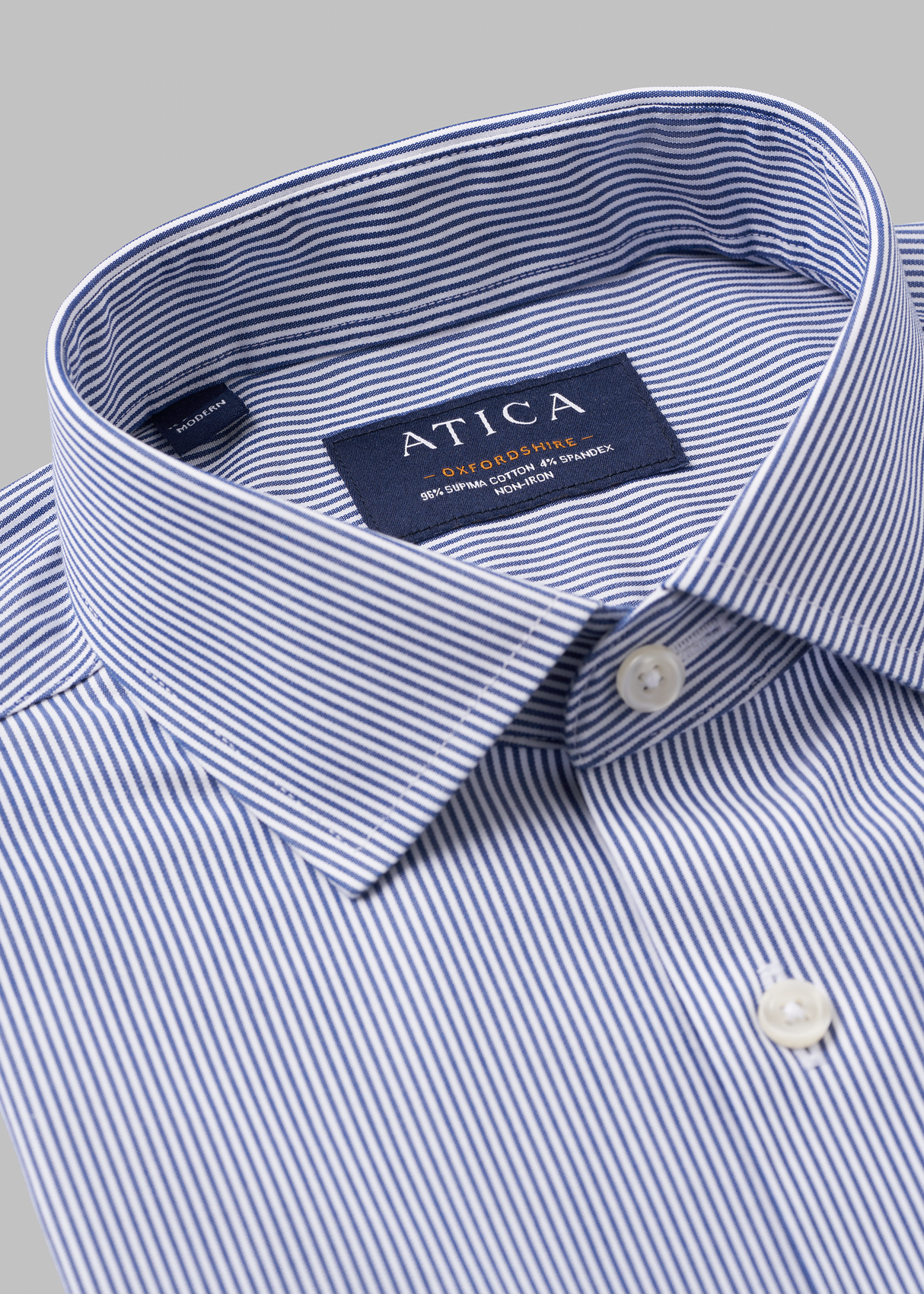 Oxfordshire Navy Stripes Shirt.