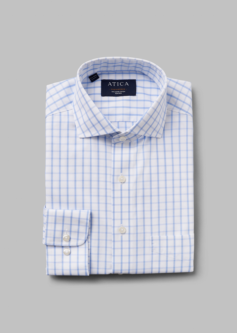 Providence Blue Windowpane Shirt