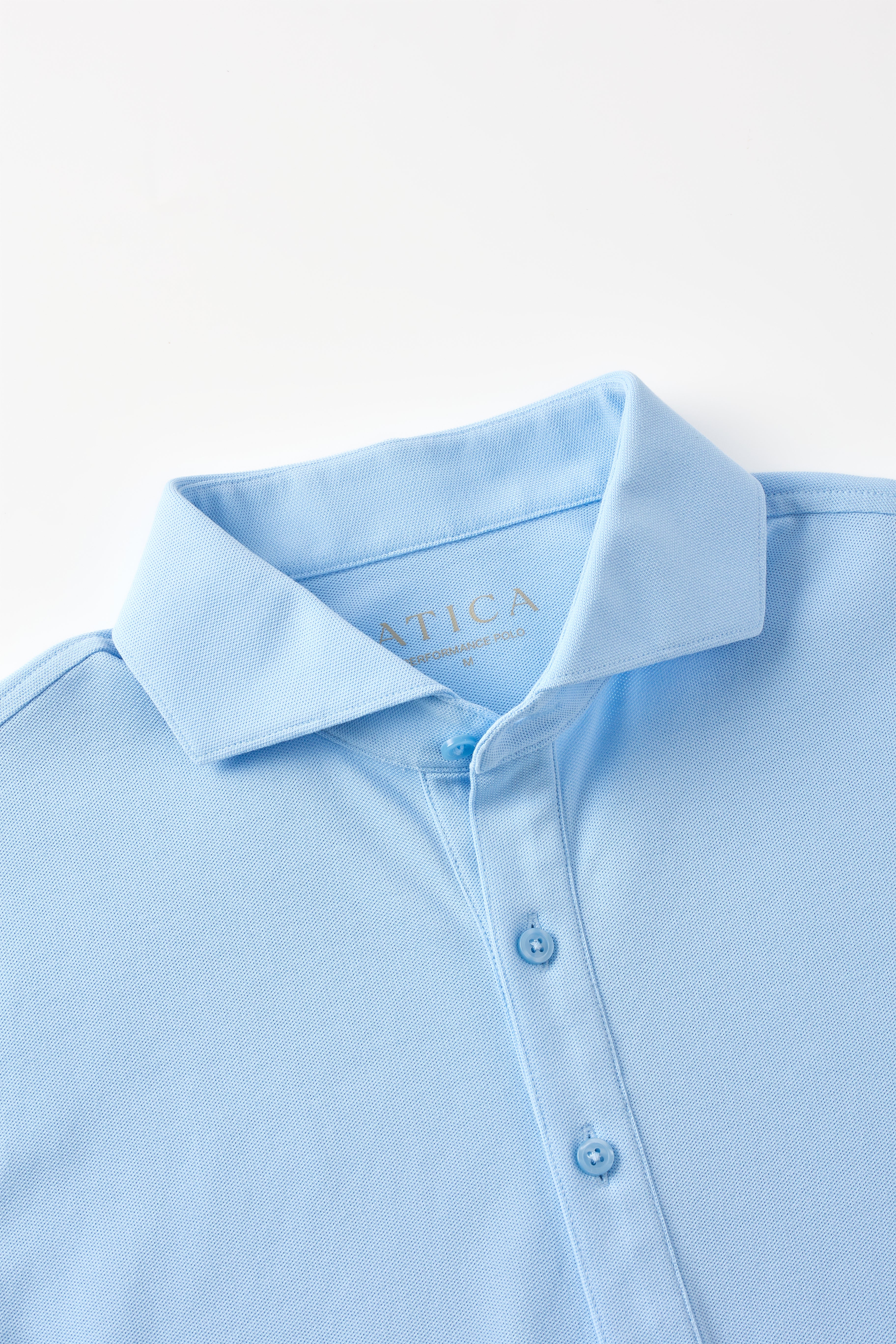 Dress Collar Performance Polo - Sky Blue