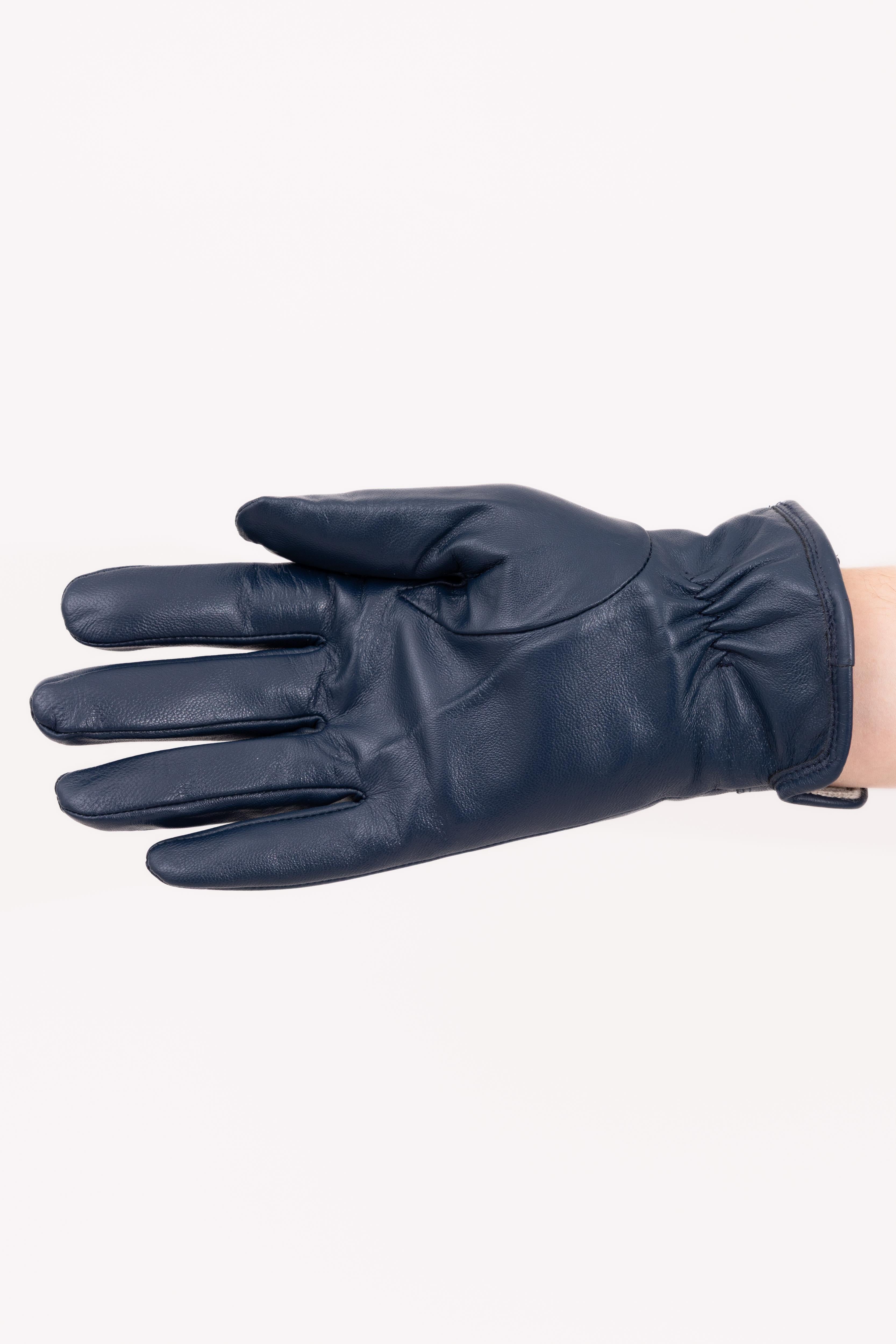 Men’s Nappa Leather Wool Lined Touchscreen Gloves - Atica Man