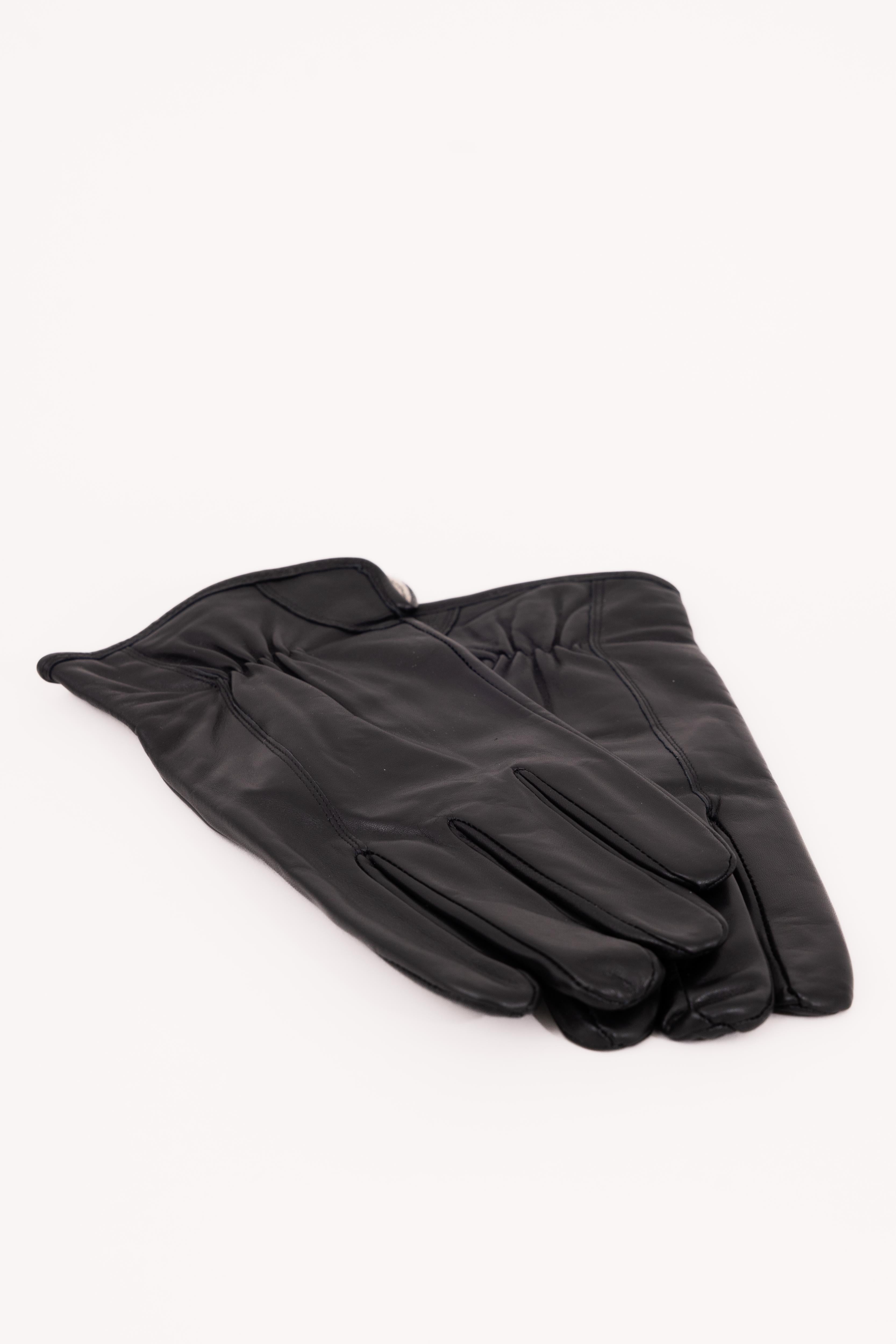 Men’s Nappa Leather Wool Lined Touchscreen Gloves - Atica Man