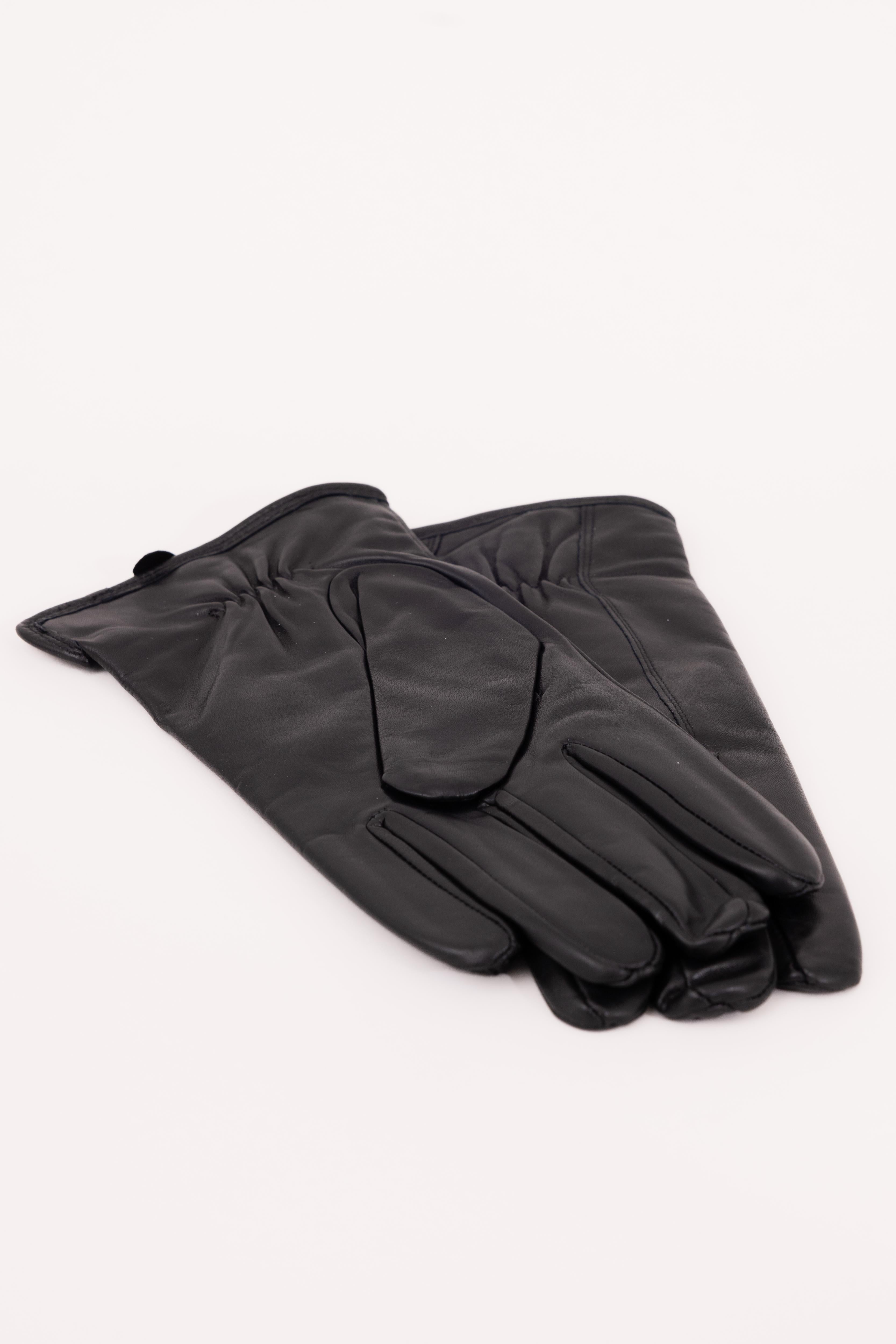 Men’s Nappa Leather Wool Lined Touchscreen Gloves - Atica Man