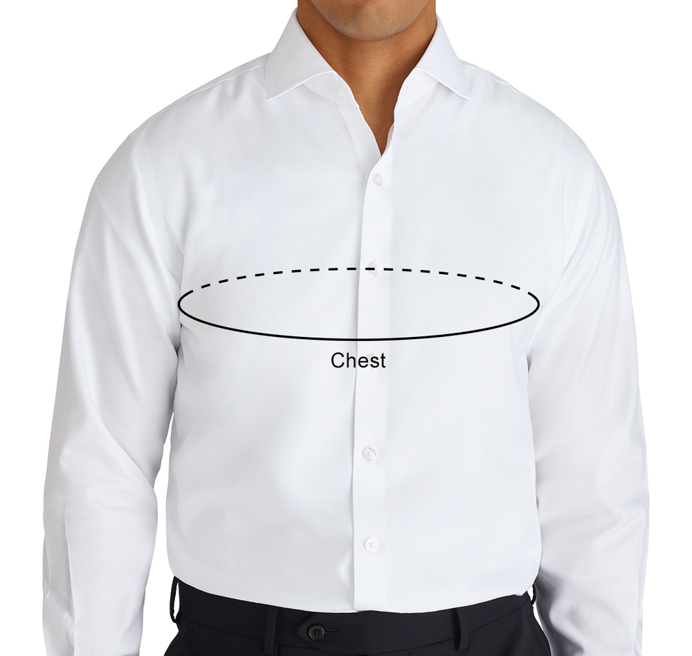 Half Chest Understanding Dress Shirt Measurements