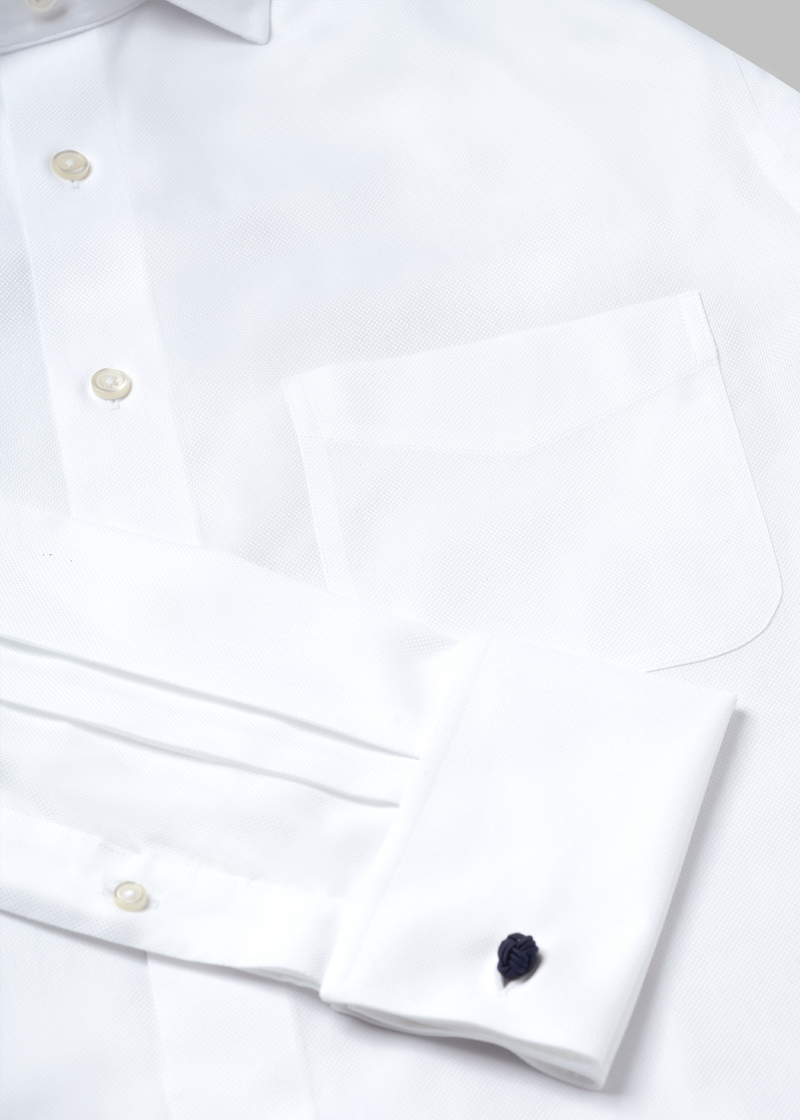 Edinburgh Cufflink White Shirt