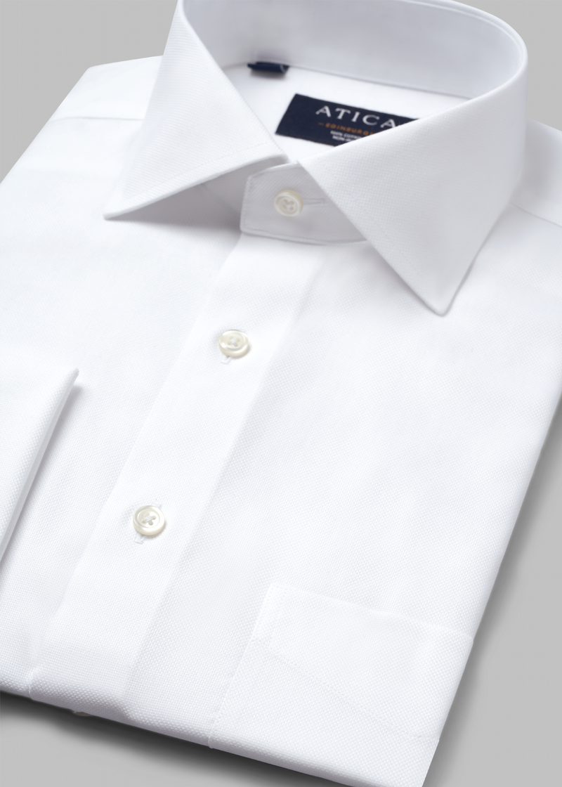 Edinburgh Cufflink White Shirt