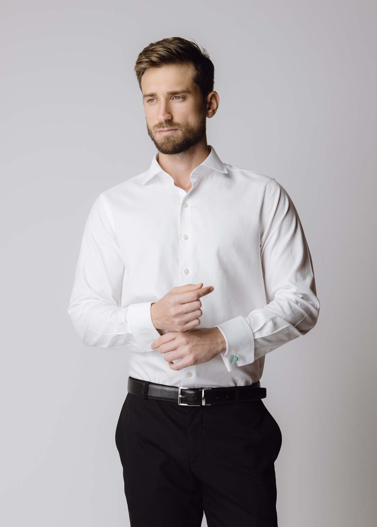Londoner French Cuff White Shirt – Atica Man