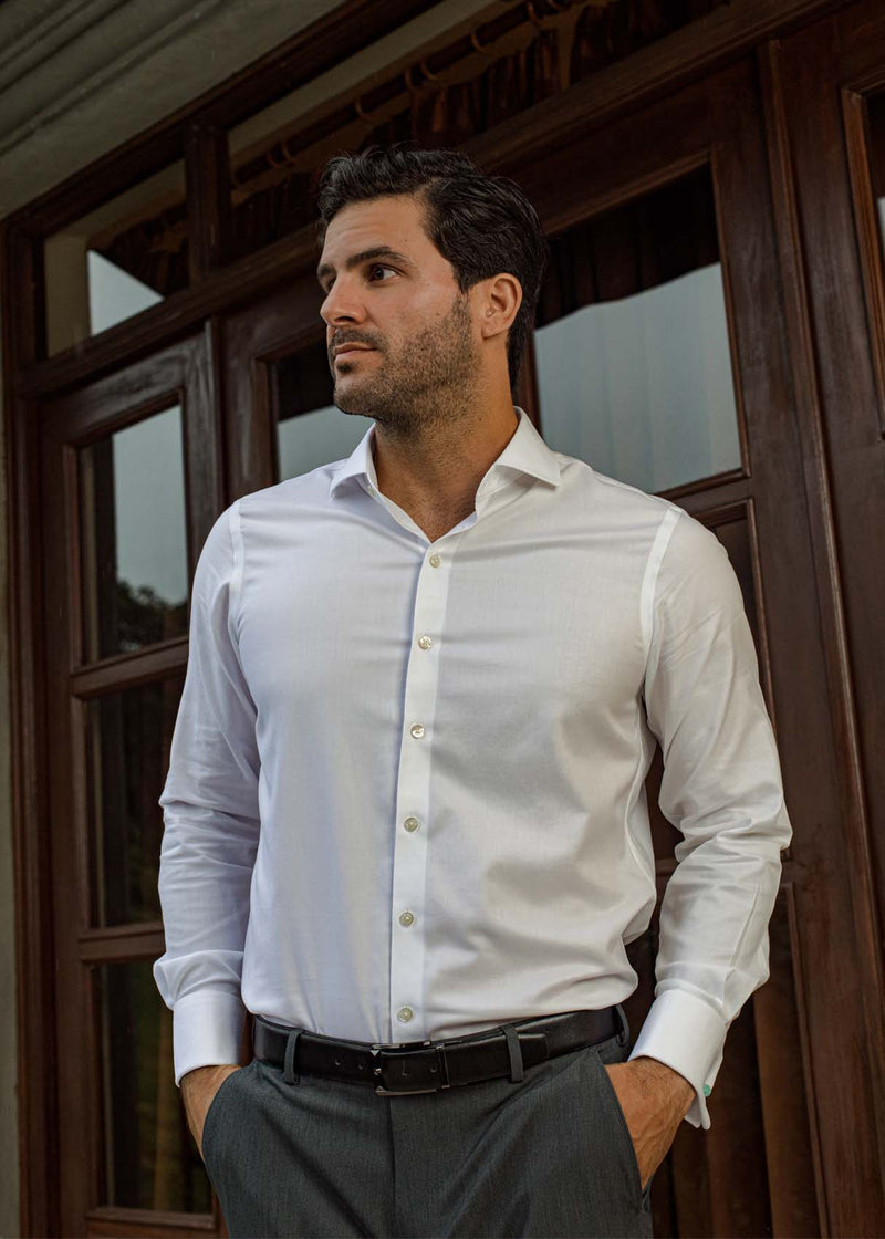 Londoner French Cuff White Shirt – Atica Man