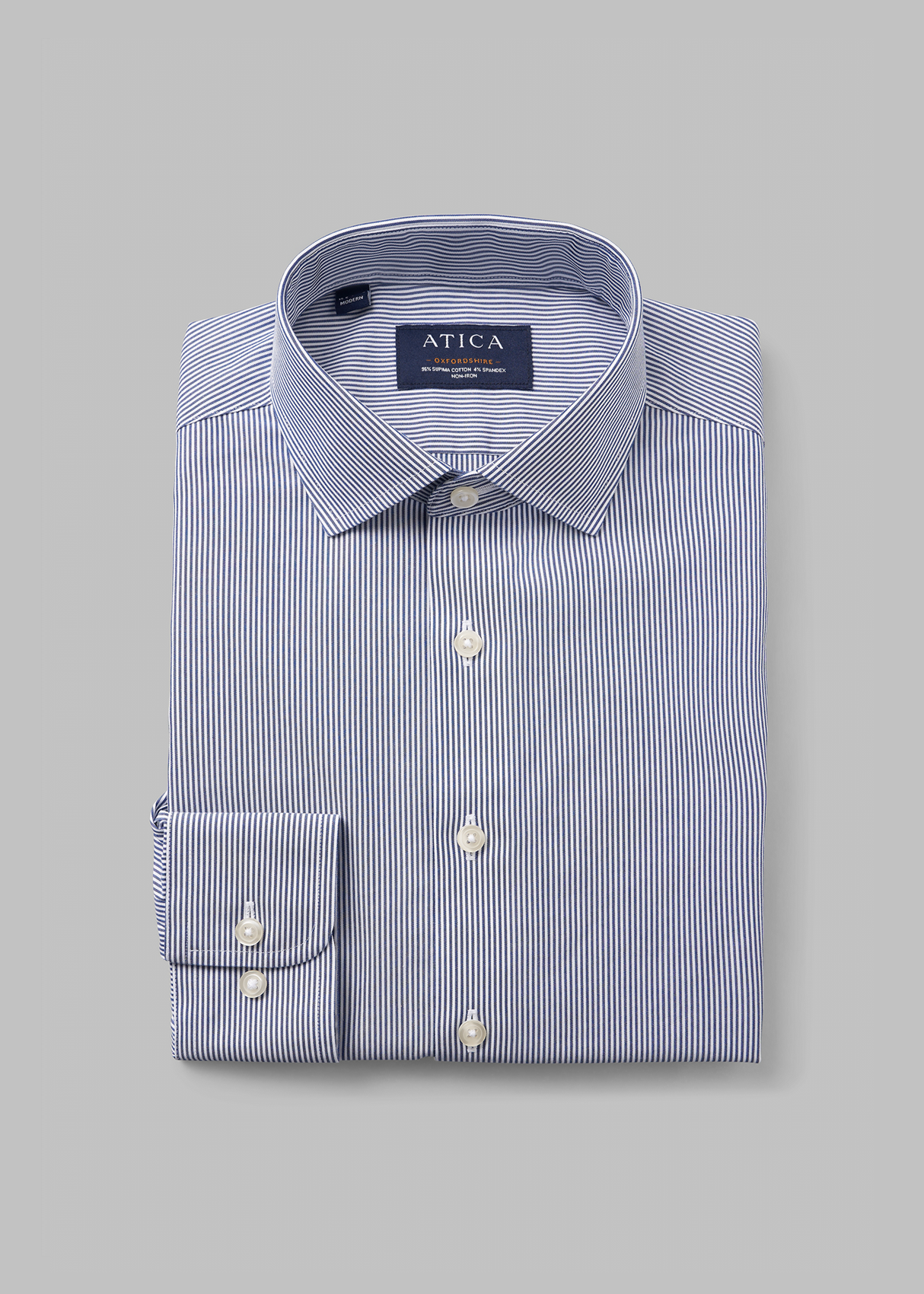 Oxfordshire Navy Stripes Shirt.